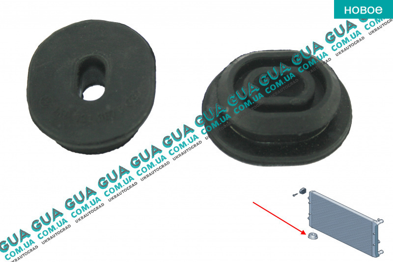 922 028. Подушка радиатора BSG 90-922-028/BSG VW-t4. Vwsbcadlowf