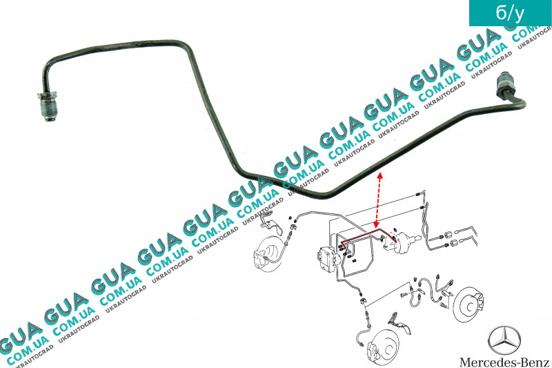 Тормозная трубка ( от главного тормозного цилиндра к ABS )