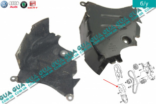 Защита ремня ГРМ ( средняя )   