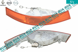Указатель поворота правый желтый  поворотник Renault / РЕНО MASCOTT 2004-2010 / МАСКОТ 04-10 3.0TDI (2953 куб.см.)