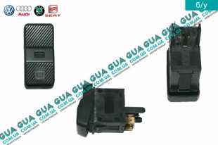 Кнопка обогрева заднего стекла VW / ВОЛЬКС ВАГЕН PASSAT 1991-1997 / ПАССАТ 91-97 2.8 VR6 (2792 куб.см.)