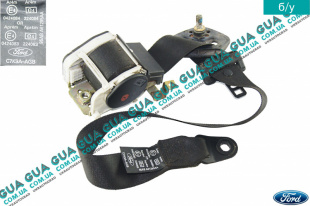 Ремень безопасности инерционный передней левый Ford / ФОРД ESCORT 1992-1995 / ЭСКОРТ 92-95 1.3 (1299 куб. см.)