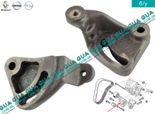 Кронштейн генератора ( натяжного механизма ремня генератора )   