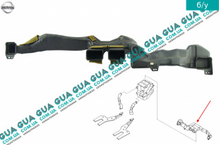 Воздуховод отопителя / печки салона торпеды  Nissan / НИССАН ALMERA N16 / АЛЬМЭРА Н16 2.2 DCI ( 2184 куб.см.)