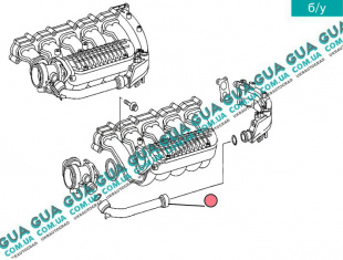 Трубка рециркуляции ЕГР / EGR Mercedes / МЕРСЕДЕС E-CLASS 1995- / Е-КЛАСС E270 CDI (2685 куб.см.)