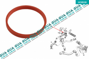 Уплотнительное кольцо  / сальник / прокладка патрубка интеркуллера ( турбины / турбокомпрессора ) D 41.5/45.3   