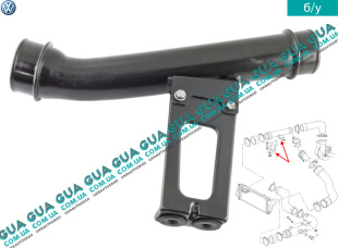 Патрубок интеркулера нижний от турбины к радиатору   