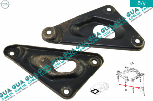 Кронштейн крепление передней балки / подрамника левый   