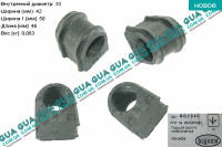  Втулка / подушка заднего стабилизатора D33 ( 1шт ) двухкатковый / спарка