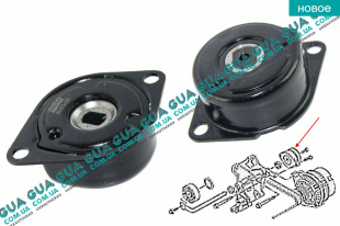 Натяжной механизм ремня генератора ( Натяжная планка / ролик / натяжитель )   