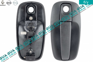 Ручка боковой ( сдвижной ) левой / правой двери наружная под трос   