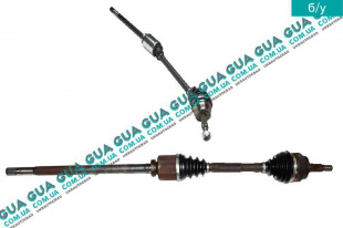 Полуось правая 28/39 ( привод в зборе з шрусами до 2006 без ABS )   