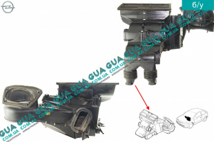 Корпус печки Opel / ОПЕЛЬ ASTRA G 2000-2005 / АСТРА Ж 00-05 1.7DTI V16 (1686 куб. см.)