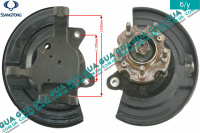 Поворотный кулак / цапфа левая с ступицей под ABS / АБС D16 2WD SsangYong / САНГЙОНГ KYRON 2.0XDI (1998 куб.см.)