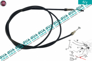 Трос открытия капота    