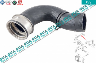 Патрубок интеркулера от радиатора к коллектору   