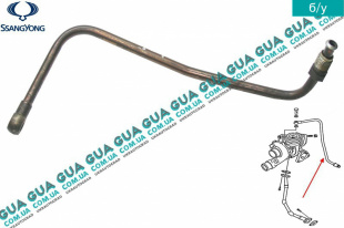 Трубка подачи масла на турбину SsangYong / САНГЙОНГ KYRON 2.0XDI (1998 куб.см.)