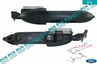 Ручка задней правой двери наружная Ford / ФОРД FOCUS I 1998-2004 / ФОКУС 1 98-04 1.4 V16 (1388 куб. см.)