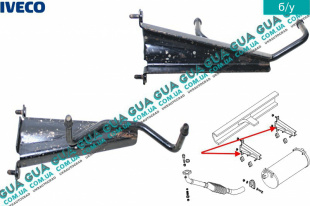 Кронштейн крепления выхлопной системы / глушителя   
