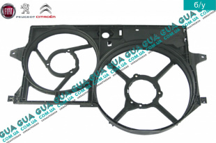 Диффузор основного радиатора 2-х секционный   