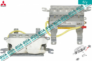Подушка безопасности AirBag ( пассажир ) Mitsubishi / МИТСУБИСИ PAJERO III 2000-2006 / ПАДЖЕРО 3 00-06 2.5TD 4WD (2477 куб.см.)
