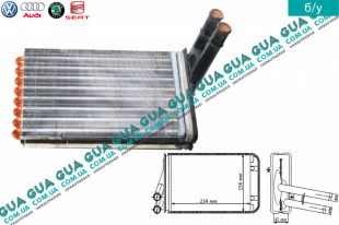Радиатор печки ( отопителя )   
