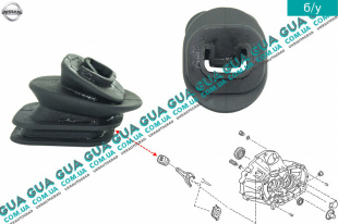 Пыльник вилки сцепления КПП ( механической коробки переключения передач ) Nissan / НИССАН ALMERA N16 / АЛЬМЭРА Н16 2.2 DCI ( 2184 куб.см.)