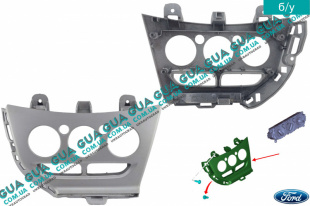 Корпус / передняя панель блока управления печкой   