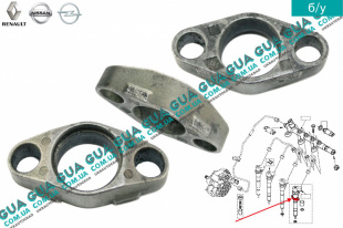 Бугель крепления форсунки ( зажым / держатель / кронштейн ) 1шт.   