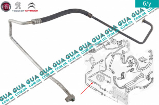 Трубка / патрубок кондиционера от компрессора к радиатору ( шланг )   