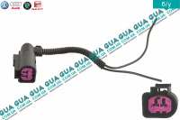 Фишка / разъем генератора с проводами ( 2 контакта )