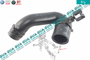 Патрубок вентиляции картерных газов ( шланг, трубка ) Seat / СЕАТ IBIZA IV 2008-2017 2.0 ( 1984куб. см. )
