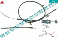 Трос ручного тормоза левый 1919мм  Mitsubishi / МИТСУБИСИ PAJERO IV 2006- / ПАДЖЕРО 4 06- 3.2DI-D (3200 куб.см.)