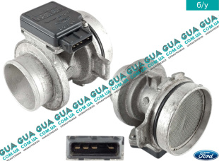 Расходомер воздуха ( воздухомер / датчик массового расхода воздуха ) ДМРВ Ford / ФОРД ESCORT 1992-1995 / ЭСКОРТ 92-95 1.4 (1391 куб.см.)