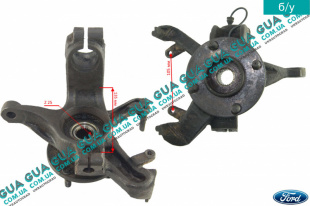 Поворотный кулак / цапфа левая с ступицей с ABS / АБС Z 25 Ford / ФОРД FOCUS I 1998-2004 / ФОКУС 1 98-04 1.4 V16 (1388 куб. см.)