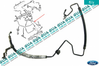 Шланг / патрубок гидроусилителя высокого давления ( трубка ГУРа ) Ford / ФОРД FOCUS I 1998-2004 / ФОКУС 1 98-04 1.8TDCI (1753 куб. см.)