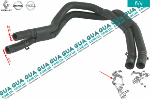 Патрубок / трубка системы охлаждения масла ( теплообменника )   