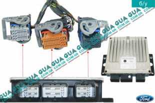 Фишка / разъем электронного блока управления двигателем ( ЭБУ / ECU ) комплект   