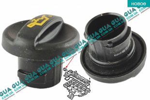 Крышка маслозаливной горловины Peugeot / ПЕЖО PARTNER M59 2003-2008 / ПАРТНЕР М59 03-08 1.9D (1868 куб.см.)