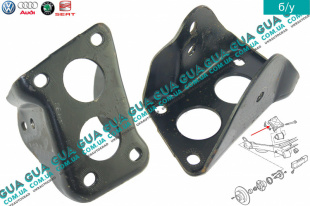 Кронштейн задней балки правый   