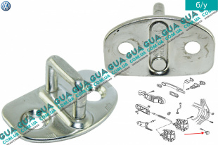 Скоба замка двери левой / правой ( фиксатор / зацеп / петля )   