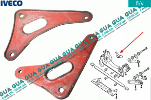 Кронштейн передней подвески правый  ( рессорная балка )   
