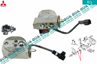 Клапан  испарителя кондиционера задней печки Mitsubishi / МИТСУБИСИ PAJERO III 2000-2006 / ПАДЖЕРО 3 00-06 2.5TD 4WD (2477 куб.см.)