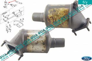 Катализатор Ford / ФОРД FOCUS II 2004-2011 / ФОКУС 2 1.8TDCI (1753 куб.см.)