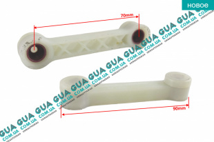 Тяга кулисы КПП ( шток вилки коробки переключения передач ) L 90 мм 1 шт.   