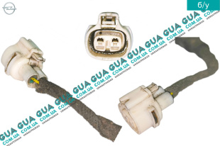 Фишка / разъем / штекер с проводами ( колодка ) датчика топливного насоса высокого давления ТНВД ( два контакта ) Opel / ОПЕЛЬ CORSA C 2000-2009 / КОРСА С 00-09 1.7DTI V16 (1686 куб. см.)