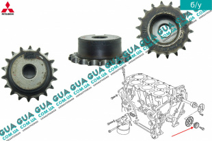 Шестерня / звездочка распредвала ( шкив привод )    