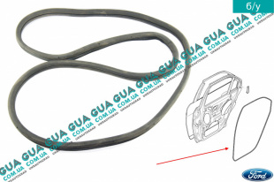  Уплотнитель дверного проема ( внутренний задний правый / левый )   