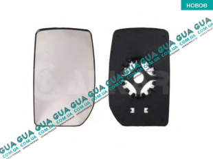  Вкладыш зеркала заднего вида правый без подогрева   