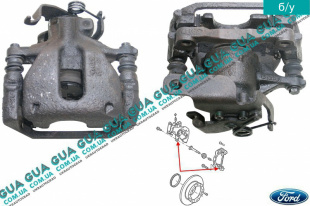 Суппорт задний левый   
